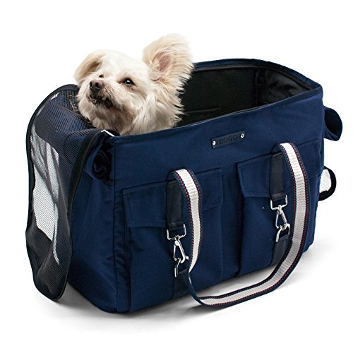 [Australia] - DOGO Buckle Tote Dog Carrier - Navy Blue 