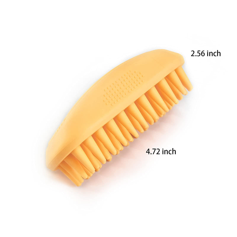 Silicone dog grooming brush pet shampoo bath brush anti skid soothing massage rubber comb bath dog brush - PawsPlanet Australia