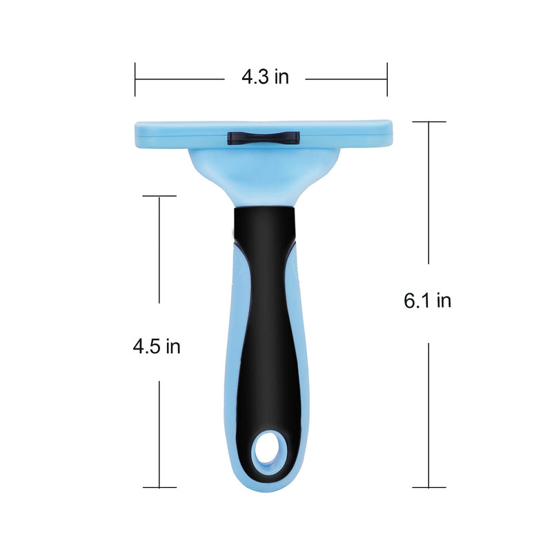 Strong Wind Pet Grooming Brush, Pets Dog & Cat Brush for Shedding, Deshedding Tools for Dogs & Cats Effectively Reduces Shedding by up to 95%, Gentle Pet Shedding Tools Blue - PawsPlanet Australia