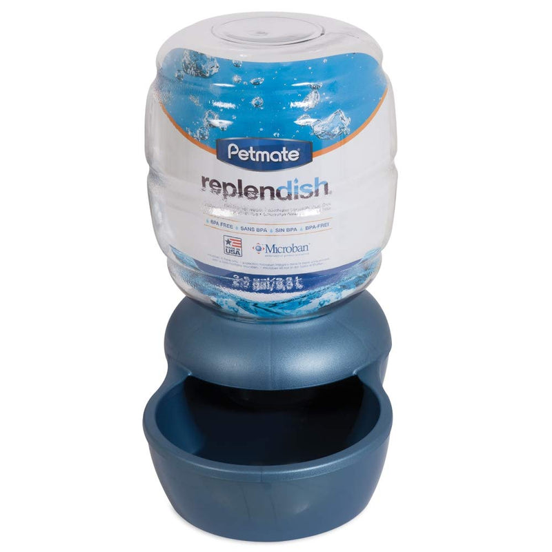 Petmate Replendish Gravity Waterer With Microban for Cats and Dogs, 2.5 Gallons - PawsPlanet Australia