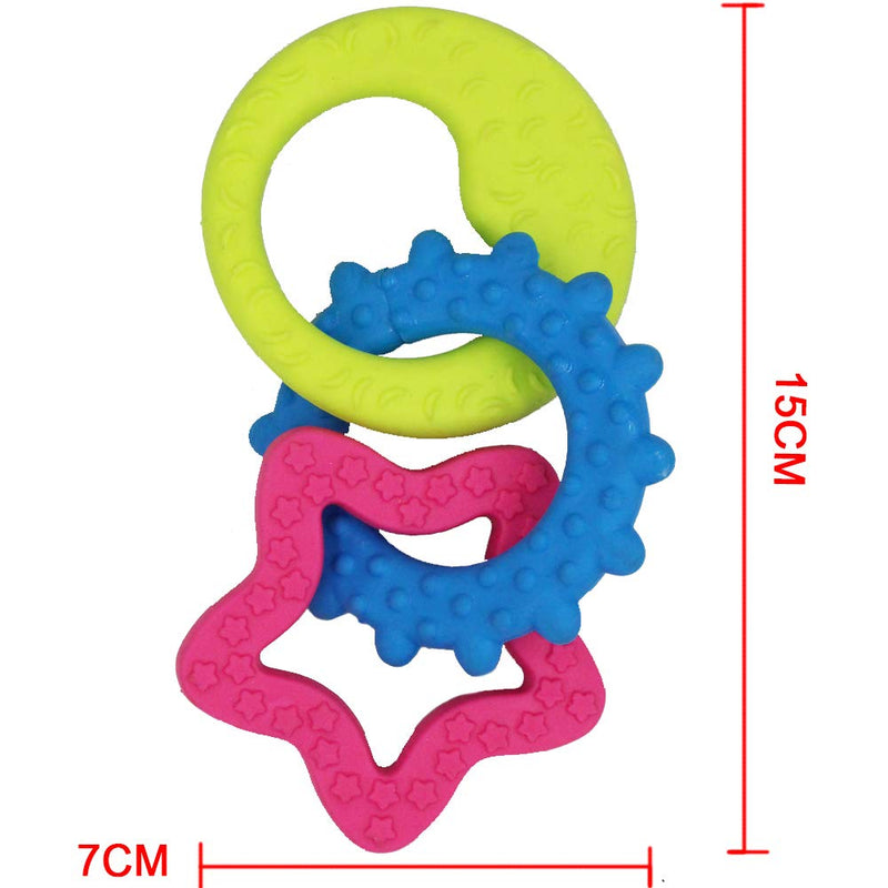 VICSPROT Dog Puppy Toy Teething Chew Toy Rings - PawsPlanet Australia