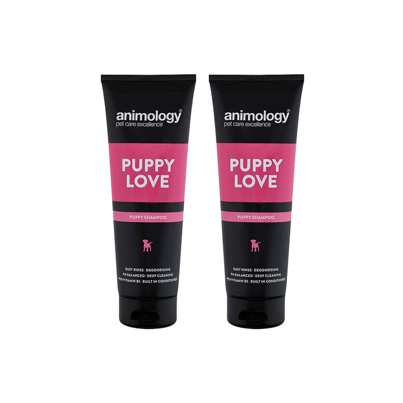 Animology Puppy Love Shampoo | For healthy puppy coat | Easy-rinse formula | Balanced pH and deep cleansing effect for sensitive skin | Built-in conditioner | 250ml 3 Pack 250ml (Pack of 3) - PawsPlanet Australia