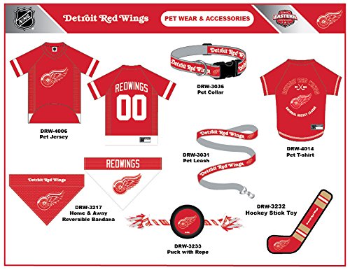 [Australia] - Pets First NHL Detroit RED Wings Leash for Dogs & Cats, Medium. - Walk Cute & Stylish! The Ultimate Hockey Fan Leash! NHL Leashes Medium (4 Ft Long x 0.62 In Width) 