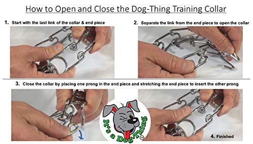 [Australia] - Dog-Thing It's a Dog Training Prong Collar, Metal Collar for Large Dog Obedience Training. Better Than a Choke Chain or Other Dog Collars to Stop Pulling During Dog Walking 