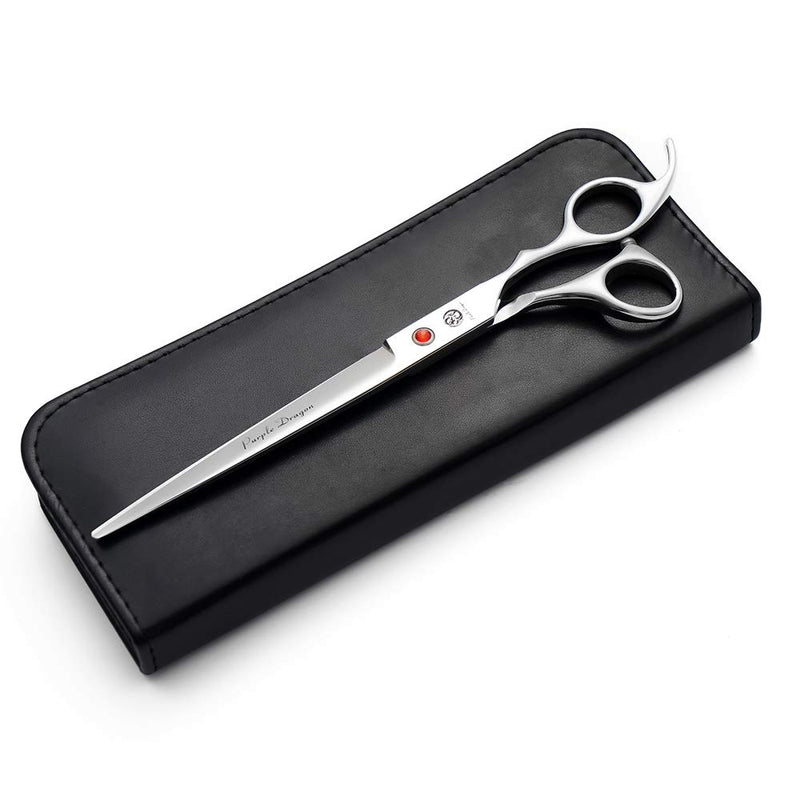 Purple Dragon 4“/5"/5.5"/6"/6.5"/7"/7.5"/8"/9"/10" Sharp Edge Salon Hair Cutting Shears - Pet/Dog Grooming Scissors with Bag - Perfect for Barber or Pet Groomer 8 inch - PawsPlanet Australia