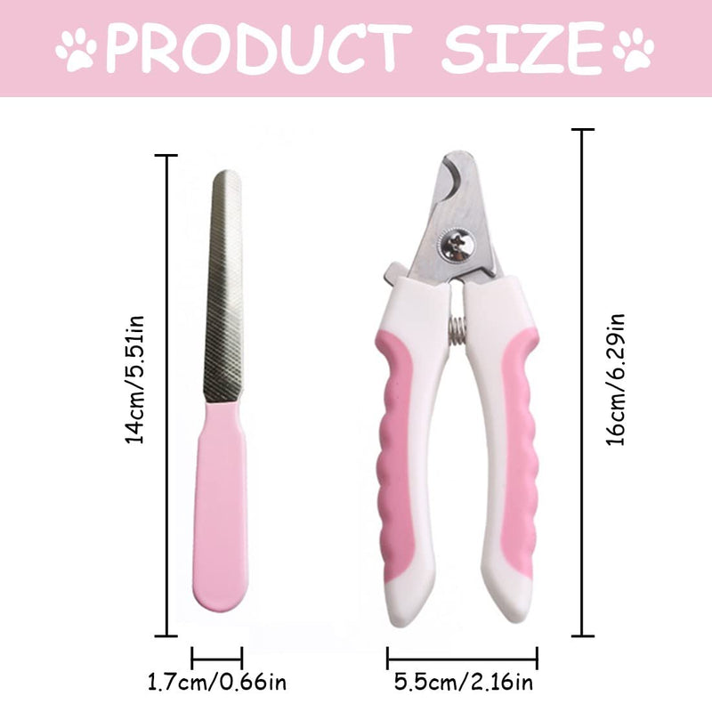 Professional Claw Scissors for Dogs and Cats with Nail File Stainless Steel Claw Clippers High Quality Claw Care Cutter for Pets Nail Clippers with Safety Protection (2 Pieces) - PawsPlanet Australia