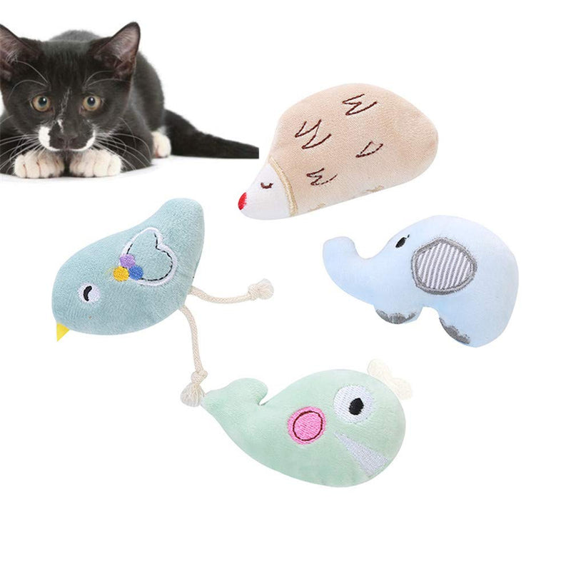N\A 4 Pieces Of Pet Toys Cat Toys Plush Toys Catnip Toys Indoor Cats Cute Cats Interactive Cat Bite Toys The Most Suitable Cat Toys for Kittens - PawsPlanet Australia