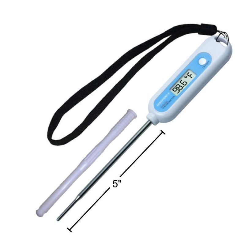 SHARPTEMP-V. Fast, Accurate Temperatures in 8 to10 Seconds. Beeps When Ready. 5-Inch Stainless-Steel Probe with Rounded Tip. Safe for All Farm Animals & Pets. - PawsPlanet Australia