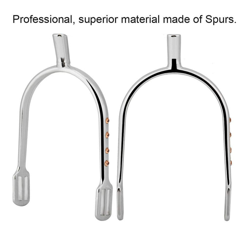 Plated Spurs, Zinc Alloy Narrow Spur Plated Wholesale All Around Walking Horse Roping Spurs Women's English Spur(silver) silver - PawsPlanet Australia