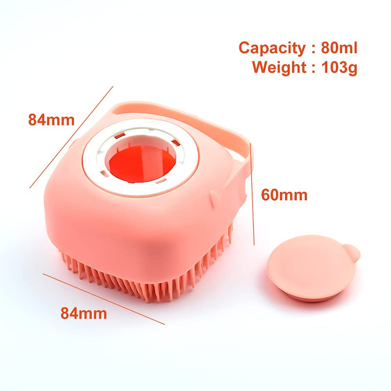 Cyleibe Pet Dog Bath Brush Dog Brush, Cat Grooming Brush Dog Grooming Brush Pet SPA for Puppy Cats Shower (Pink) - PawsPlanet Australia