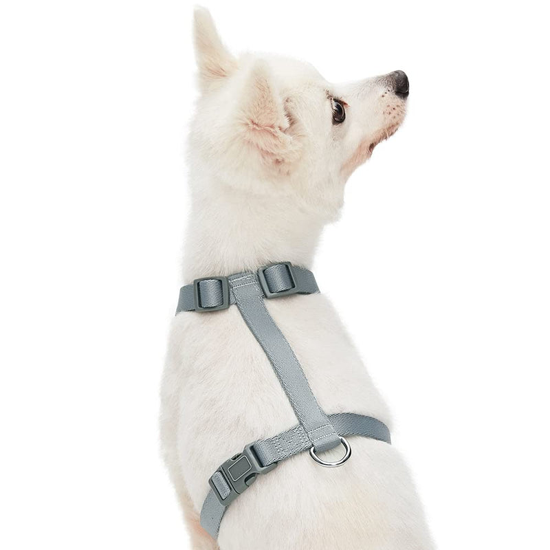 Amazon Brand - Umi Classic Solid Color Everyday Dog Harness, Grey, Small, Adjustable Harnesses for Dogs - PawsPlanet Australia