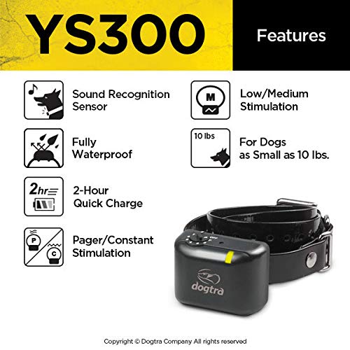 [Australia] - Dogtra YS300 Rechargeable Waterproof Compact No Bark Collar 