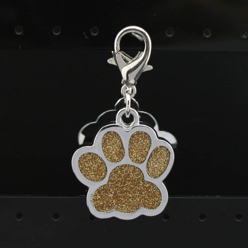 Supvox 15pcs Alloy Pendant Charm Dog Paw Prints Charm Pendant Paw Beads for DIY Necklace Bracelet (Random Color) - PawsPlanet Australia
