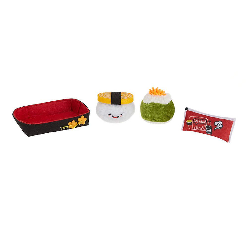 Whisker City Sushi Bento Box Cat Toys with Catnip - 3 Pack - PawsPlanet Australia