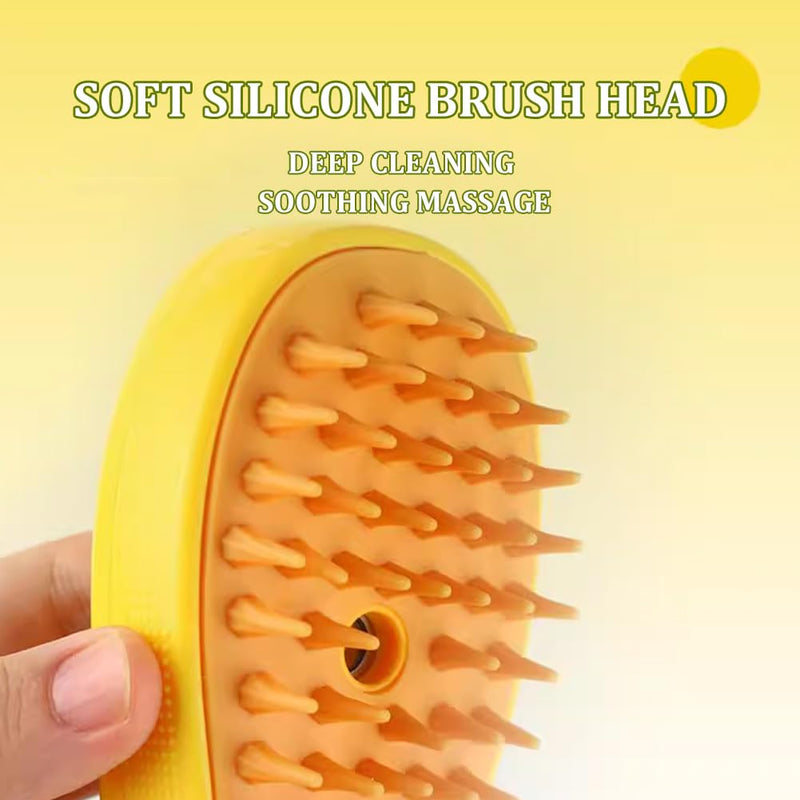 RUOPAN 3 In 1 Self Cleaning Cat Steamer Brush - Removes Tangled Hair and Massages - PawsPlanet Australia