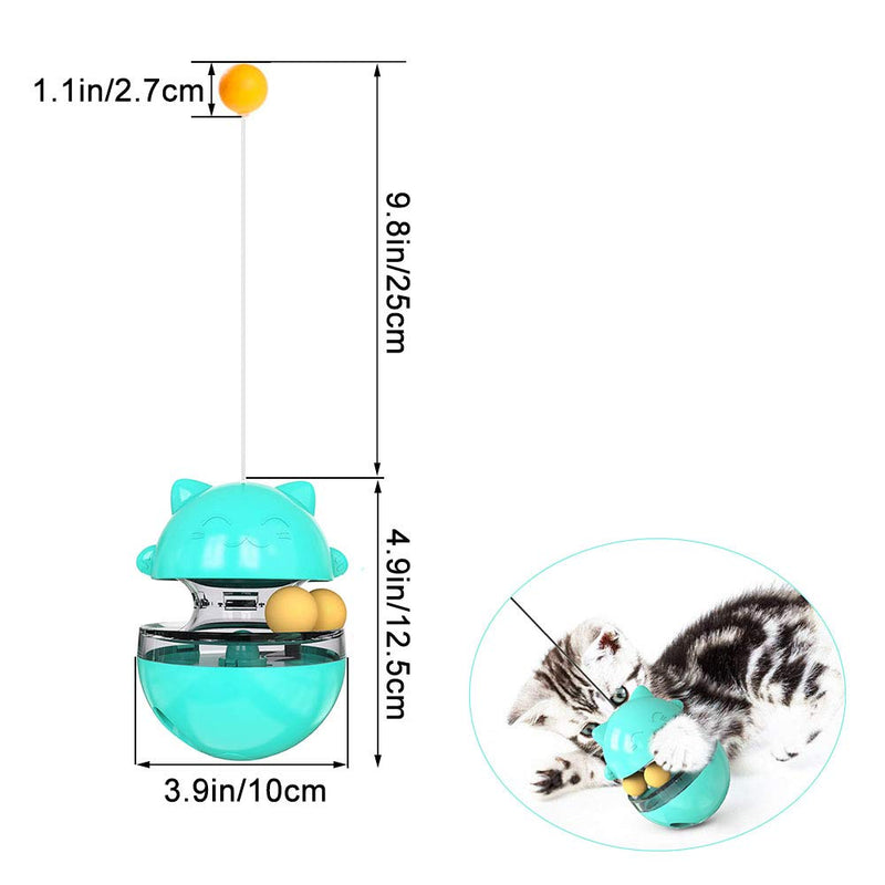 NA Interactive Cat Tumbler Toys, Cat Food Dispensing Toys Slow Feeder for All Cats, Turntable Cat Toy for Training Exercise Increases IQ and Mental Stimulation - PawsPlanet Australia