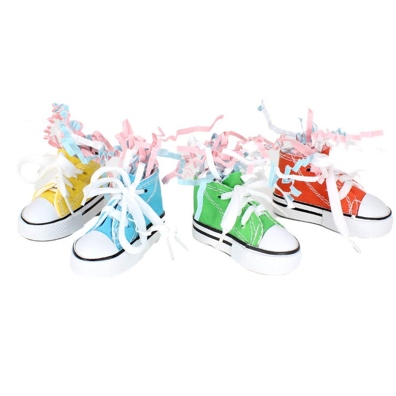 [Australia] - Bonka Bird Toys Sneakers Cotton Colorful Versatile Chew Parrot Budgie Finch Quaker Dove Parrotlet (4) Sneakers 