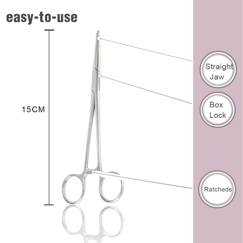 ASYKNM 2 pieces ear tweezers, dog ears plucking pliers, hair plucking pliers, dog hair plucking pliers, animal hair remover, stainless steel, rust-proof with internal teeth without lock in professional quality - PawsPlanet Australia