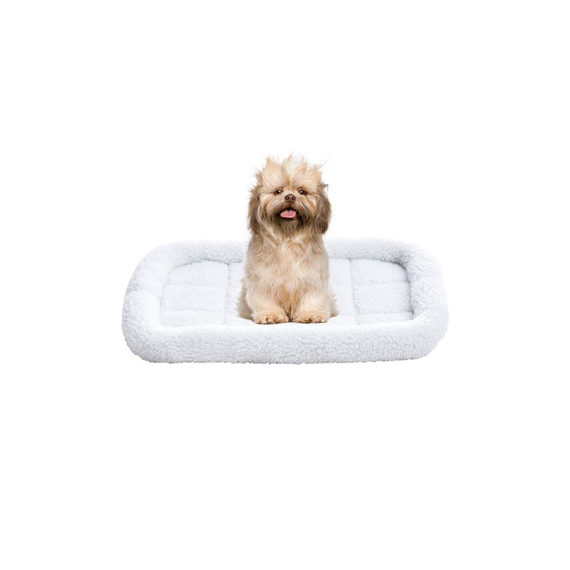 Amazon Basics Faux-Sherpa Padded Bolster Pet Bed 22-inch - PawsPlanet Australia