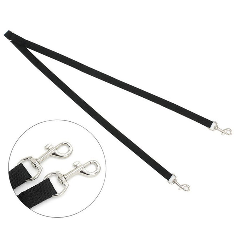 Double Leash for 2 Dogs - Coupling Leash for 2 Small Dogs, Adjustable Double Pet Trainer, Double Leash Walking Trainer Leash for Two Dogs, Black - PawsPlanet Australia