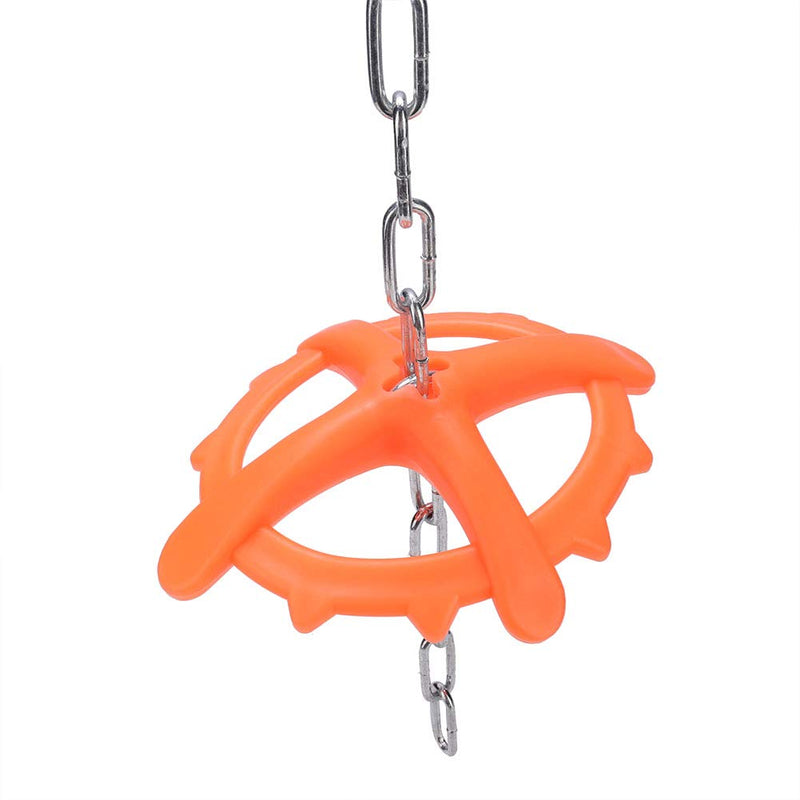 Weiyiroty With Long Metal Chain Plastic Bite Toy, High-Strength Veterinary Toy, Hollow Bite Plate Design for Pig Piglets - PawsPlanet Australia