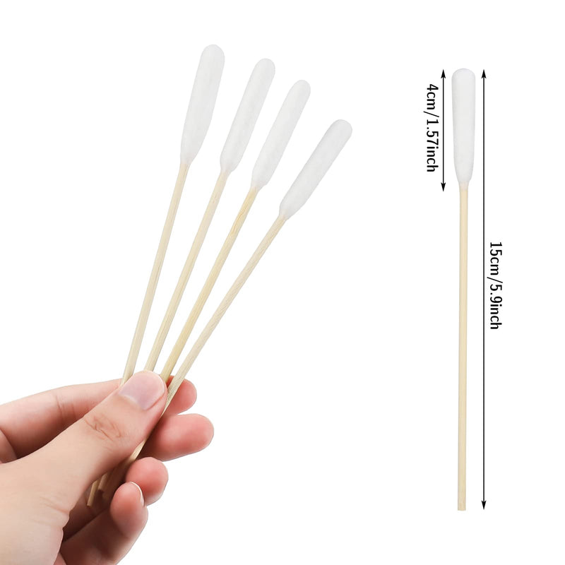 FANTESI Pack of 100 dog ear cleaning sticks, 15 cm long cane, ear cleaner, cotton swabs, ear cleaning sticks for pets, dogs, cats - PawsPlanet Australia