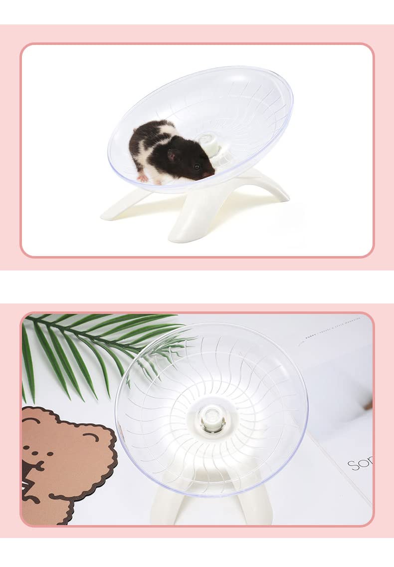 Flying Saucer Hamster Wheel with Silent Spinner,Hamster Running Wheel for Hamster Syrian,Small Guinea Pig,Small Chinchilla,Pet Mice - PawsPlanet Australia