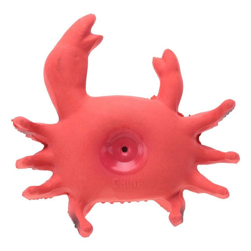 TOPINCN Dog Chewing Toy Colorful Durable Latex Pet Toy Cute Cartoon Safe Teething Biting for Puppy Small And Medium Dogs(Crab) Crab - PawsPlanet Australia