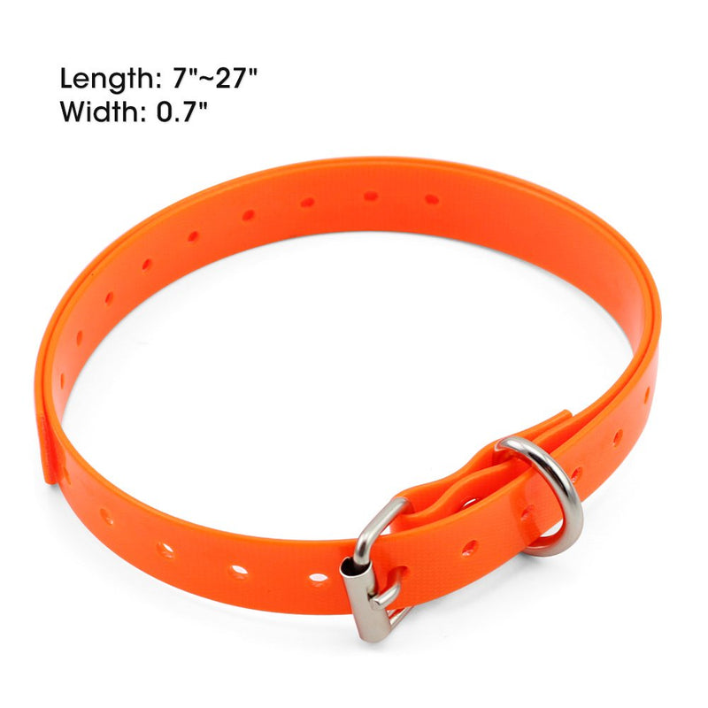 [Australia] - Petrainer TPUO-DB Orange TPU Dog Collar Replacement Dog Collar for PET998DB/PET998DBB/PET916/PET998N/PET916N 