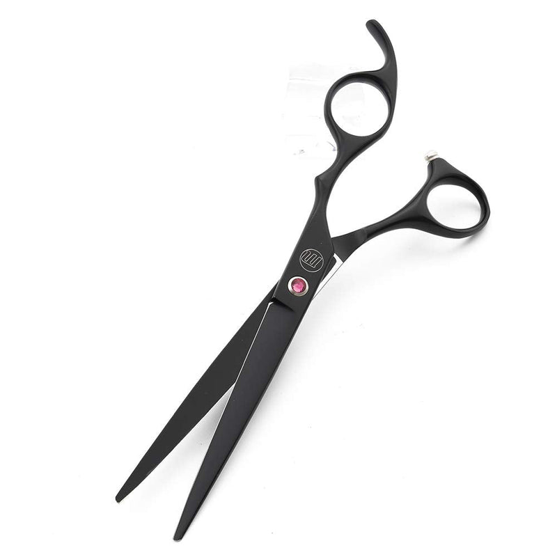 Moontay Professional 7.0/8.0 inches Dog Grooming Scissors Set, 4-Pieces Straight, Upward Curved, Downward Curved, Thinning/Blending Shears for Dog, Cat and Pets, JP Stainless Steel 7 Inch (Pack of 4) Black - PawsPlanet Australia