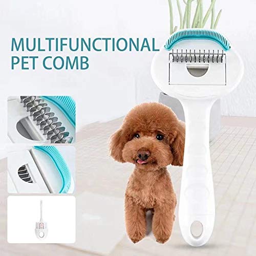 None Branded Cat comb brush to remove floating hair removal cat pet short cat hair cleaner pet dog comb (blue) blue - PawsPlanet Australia