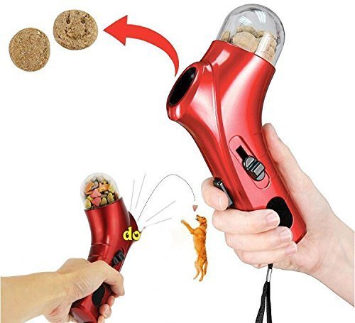 [Australia] - Coolrunner Pet Treat Launcher Training Dog Food Catapult auto Pets Food Thrower Puppy Snacks Feeder(Dog Food Catapult) 