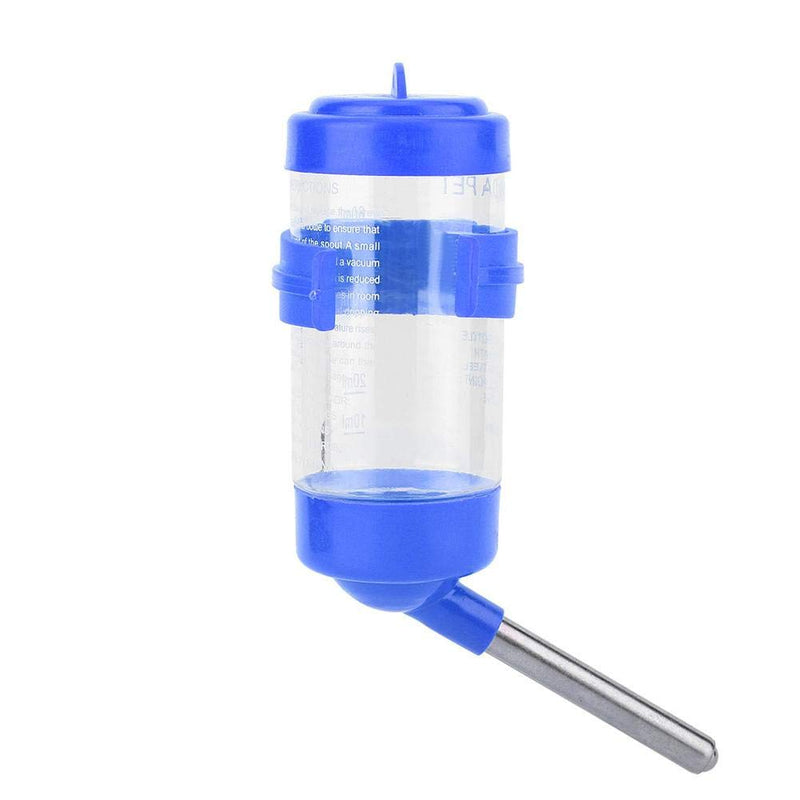 No Drip Hamster Water Bottle, Chinchilla Water Feeder, Portable Screw-On Bracket Traveling Park for Small Pet Rabbit(blue) blue - PawsPlanet Australia