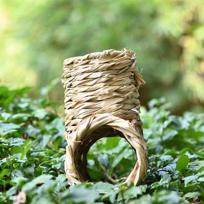 LWINGFLYER Nature Grass Tunnel Toy,Straw House with Open Entrance, Lightweight, Durable Home for Pocket Pets,Suitable for Rats, Mice, Hamster, Ferrets and Gerbils - PawsPlanet Australia