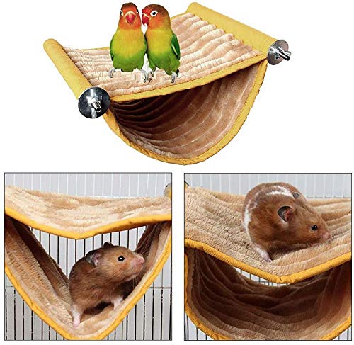 Hamster Hammock House Mouse Rat Hanging Swing Warm Bed Small Pet Animal Double Layer Cage Tent Hut Nest for Mouse Rat Hamster Playing Sleeping - PawsPlanet Australia