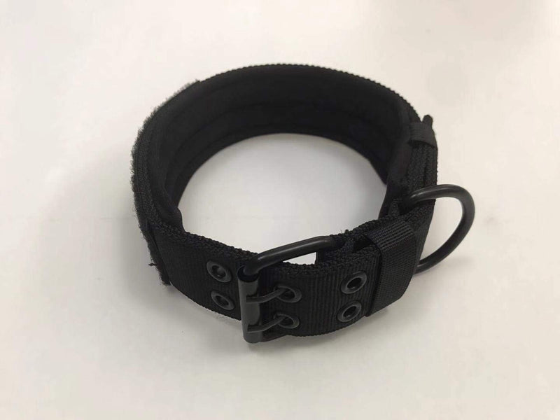 [Australia] - Toughy Duffy Dogs Military Style Large Black Dog Collar 