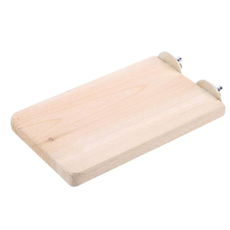 Hamster Springboard, Small Pet Natural Wood Stand Platform Toy Rectangular Wooden Jumping Climbing Springboard for Hamster Mice Chinchilla Chipmunk - PawsPlanet Australia