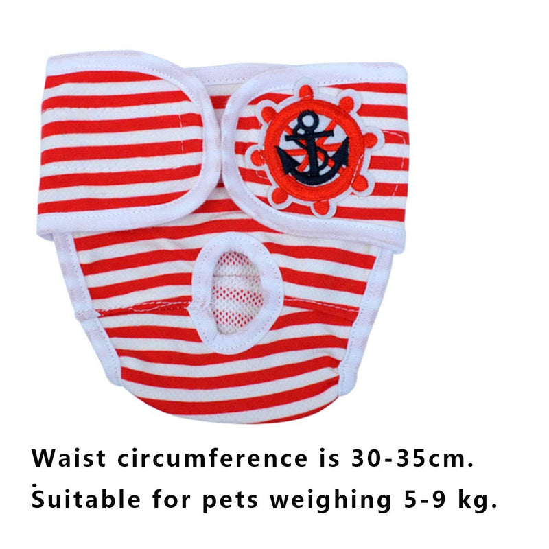 Osuter 3PCS Washable Dog Diapers Female Reusable Dog Panties Pet Nappy Pants for Pet Physiology Daily and Travel Use - PawsPlanet Australia