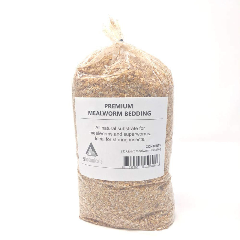 E-Z Botanicals a Division of DBDPet Mealworm & Superworm Bedding - Ideal Substrate for Storing Meal Worms and Super Worms - 1 Quart - PawsPlanet Australia