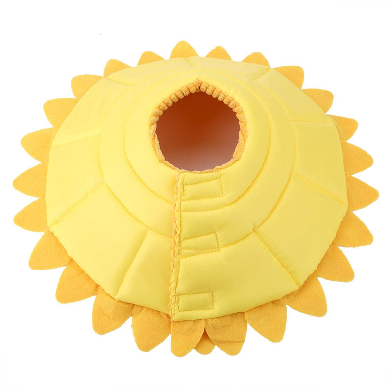 Protective Collar Pet Recovery E Collar Cotton Sunflower Collar Neck Cone Cone Collar Pet Protective Collar for Dogs and Cats 20-23cm - PawsPlanet Australia