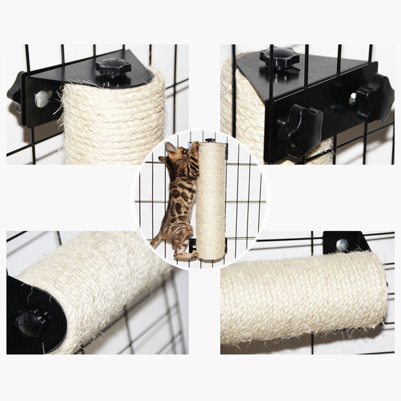 [Australia] - LOHOME Cat Scratching Post - The Cat Scratching Pole Designed for Cage Cat Scratcher Made by Sisal Cat Cage Scratching Post Cat Furniture (2.7 x 15.7 inch) 