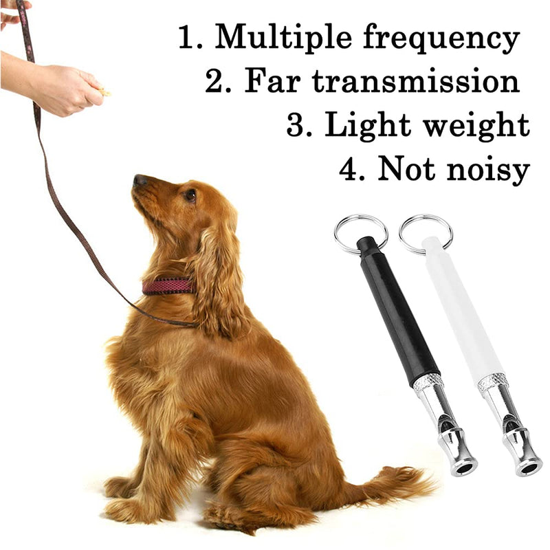 maxin 3 Pcs Dog Training Whistle, Interactive Toys Pet Tool Professional Dogs Whistles with Black Lanyard for Recall Training, Stop Barking - PawsPlanet Australia