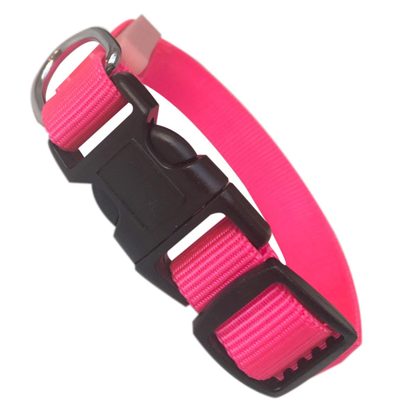 EXPERSOL LED Dog Collar Super Bright Battery Operated Increased Visibility and Safety 4 Colours (Pink Small) - PawsPlanet Australia