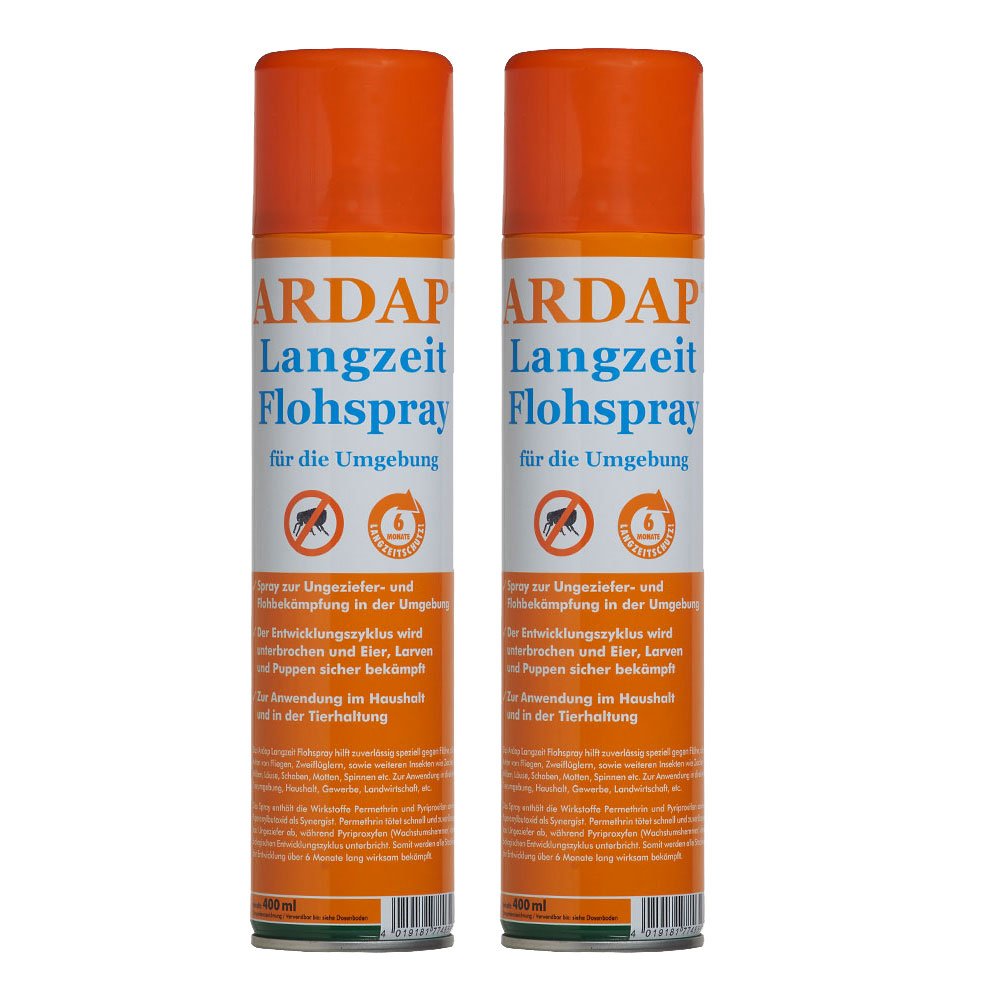 Quiko Ardap long-term flea spray for the environment 2 x 400ml - PawsPlanet Australia