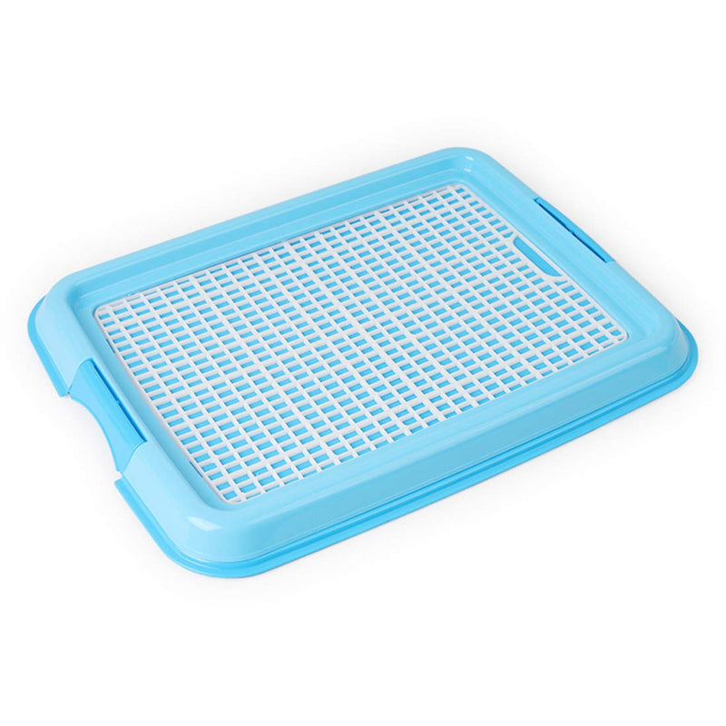 [Australia] - Petforu Dog Training Trays, Pet Toilet Training Pad Holder [Blue + White] 