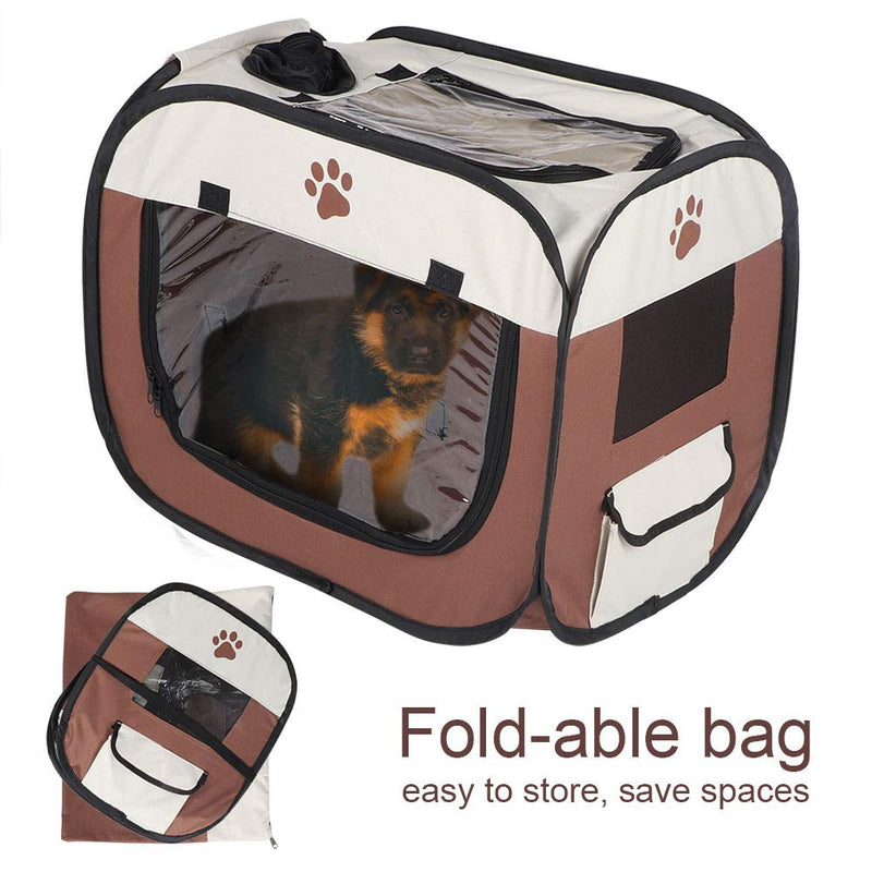 Portable Pet Hair Drying Box Folding Dryer-Hole Design Pet Dry Room Hands-Free Dryer Cage for Small Medium Cats Dogs - PawsPlanet Australia