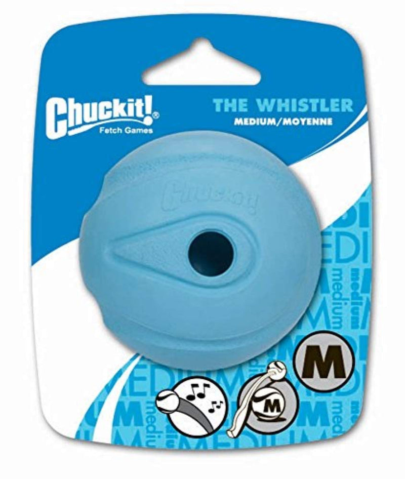 Chuckit! The Whistler Ball, Medium, 6.5 cm, assorted colours 1 Count (Pack of 1) - PawsPlanet Australia