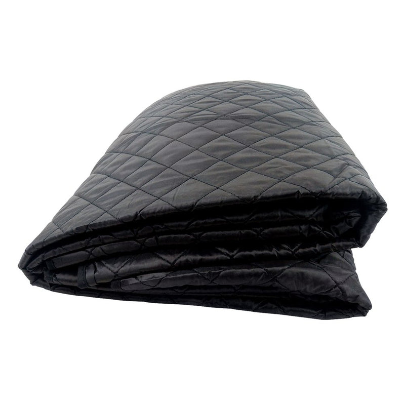 [Australia] - Quilted Pet Seat Cover for Bench Style Seat, 57x46. Black w'Diamond Pattern. 