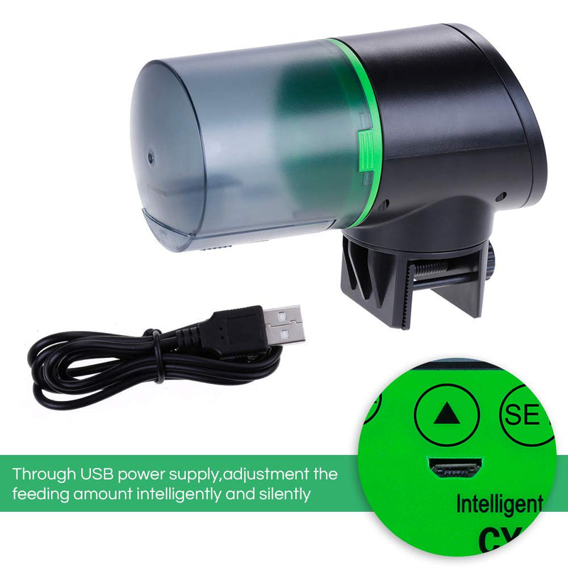 Zacro USB Charger Automatic Fish Feeder Large-capacity lithium battery for Aquarium Fish Tank with LCD Display, Fish Food Dispenser - PawsPlanet Australia