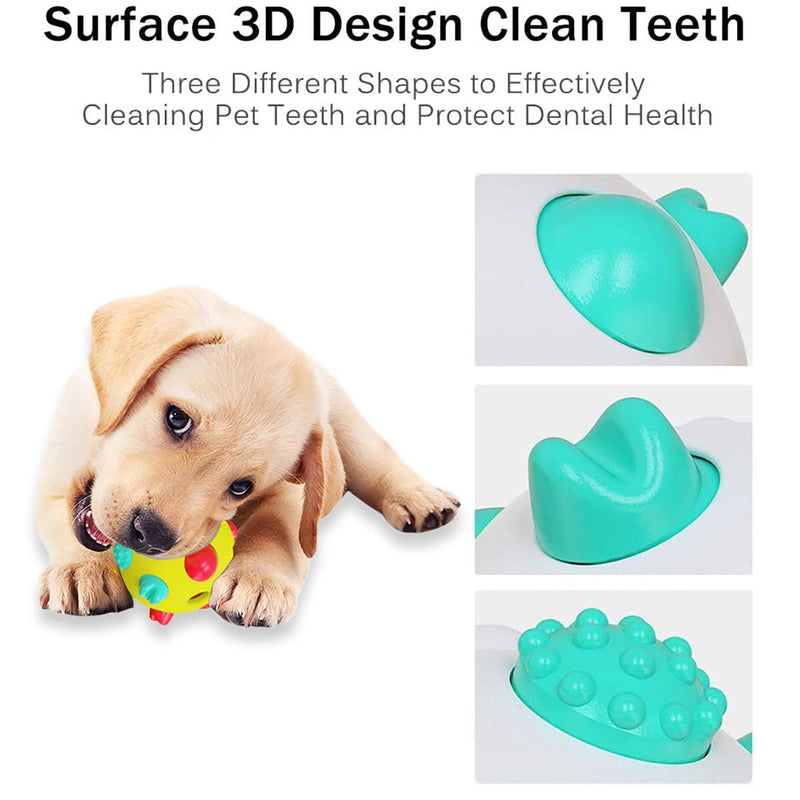 Puppy Chew Toys,Puppy Teething Chew Toys,Durable Interactive Dog Puzzle Toys Chew Balls,Tooth Brush for Puppies Teething,Dog Teeth Cleaning/Chewing,IQ Training,Fetching - PawsPlanet Australia